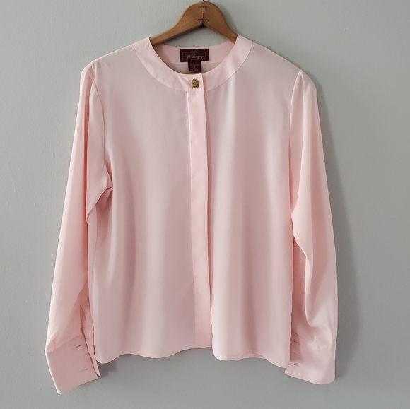 Worthington Tops - Worthington Pale Pink French Cuff Blouse